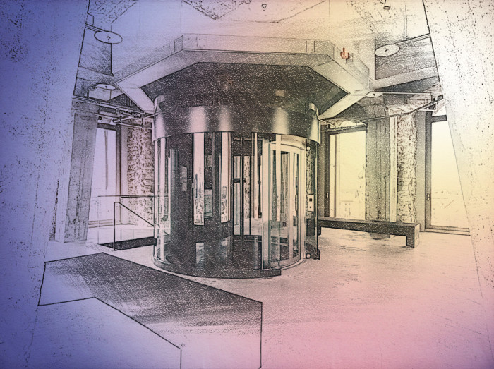 Церковь Святого Николая, Таллинн, Эстония: Стеклянный лифт